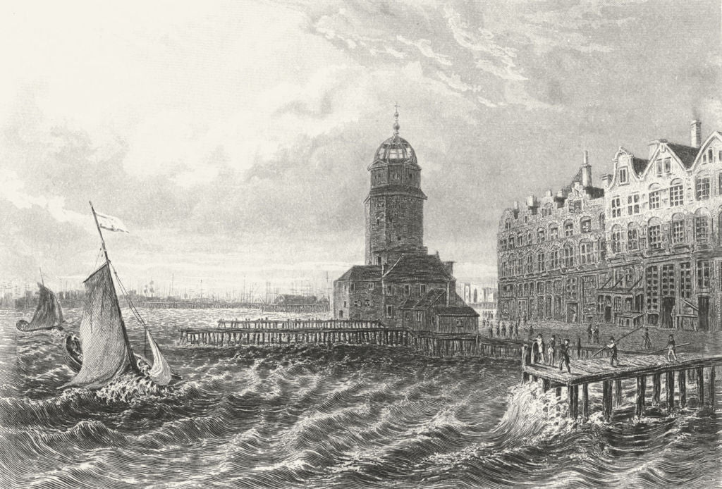 NETHERLANDS. Amsterdam. Gregoire boats 1876 old antique vintage print picture